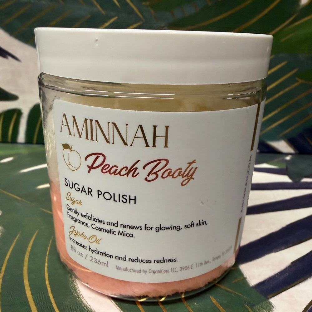 Aminnah Peach Booty Sugar Polish NwT